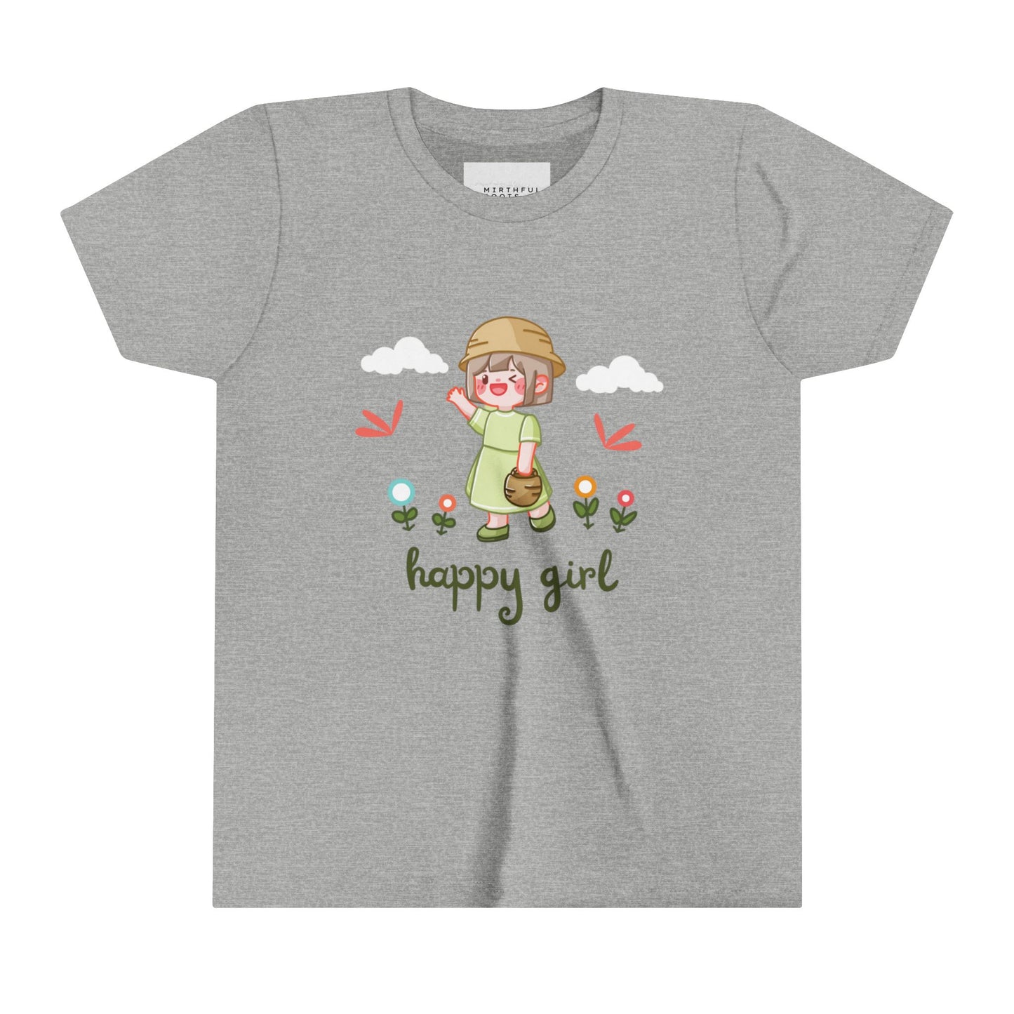 Youth Short Sleeve Tee- Happy Girl