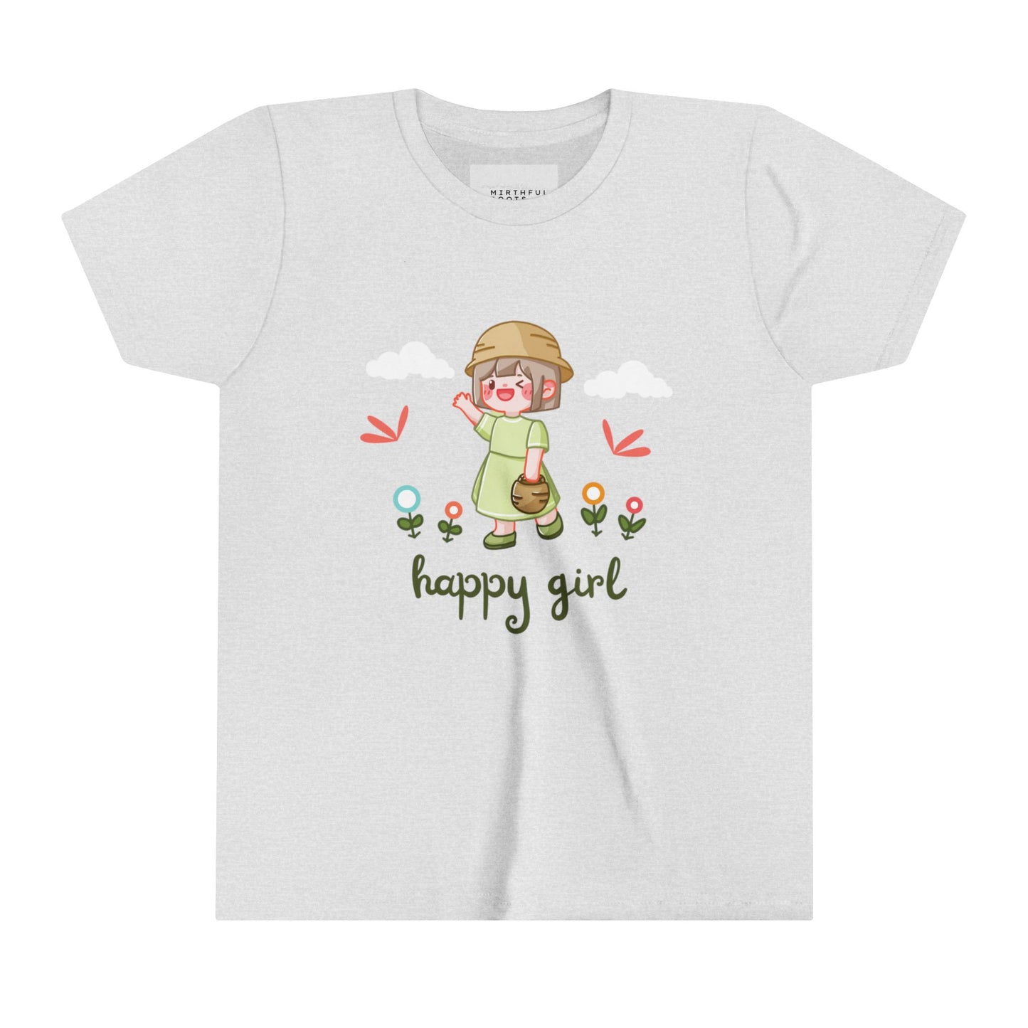 Youth Short Sleeve Tee- Happy Girl